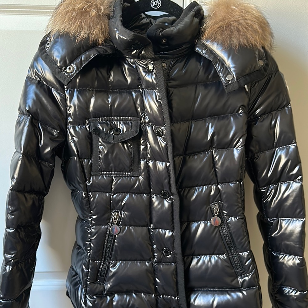 Moncler Jacket/detachable hoodie with real fur.